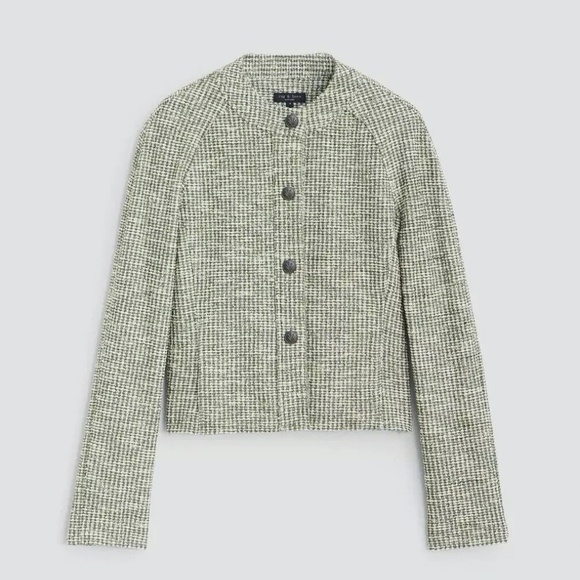 Unworn $525 Rag & Bone Marisa Tweed Jacket in Green